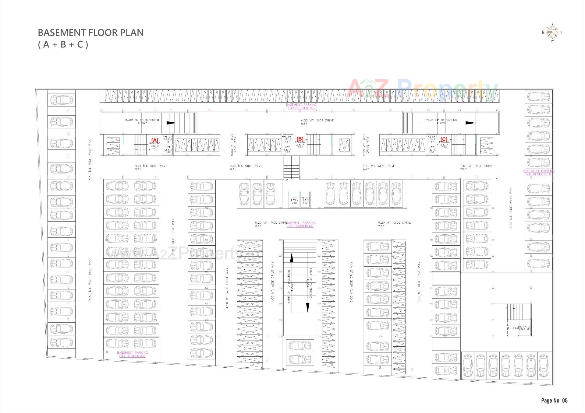 Layout of real estate project Rang Empire located at Chavaj, Bharuch, Gujarat