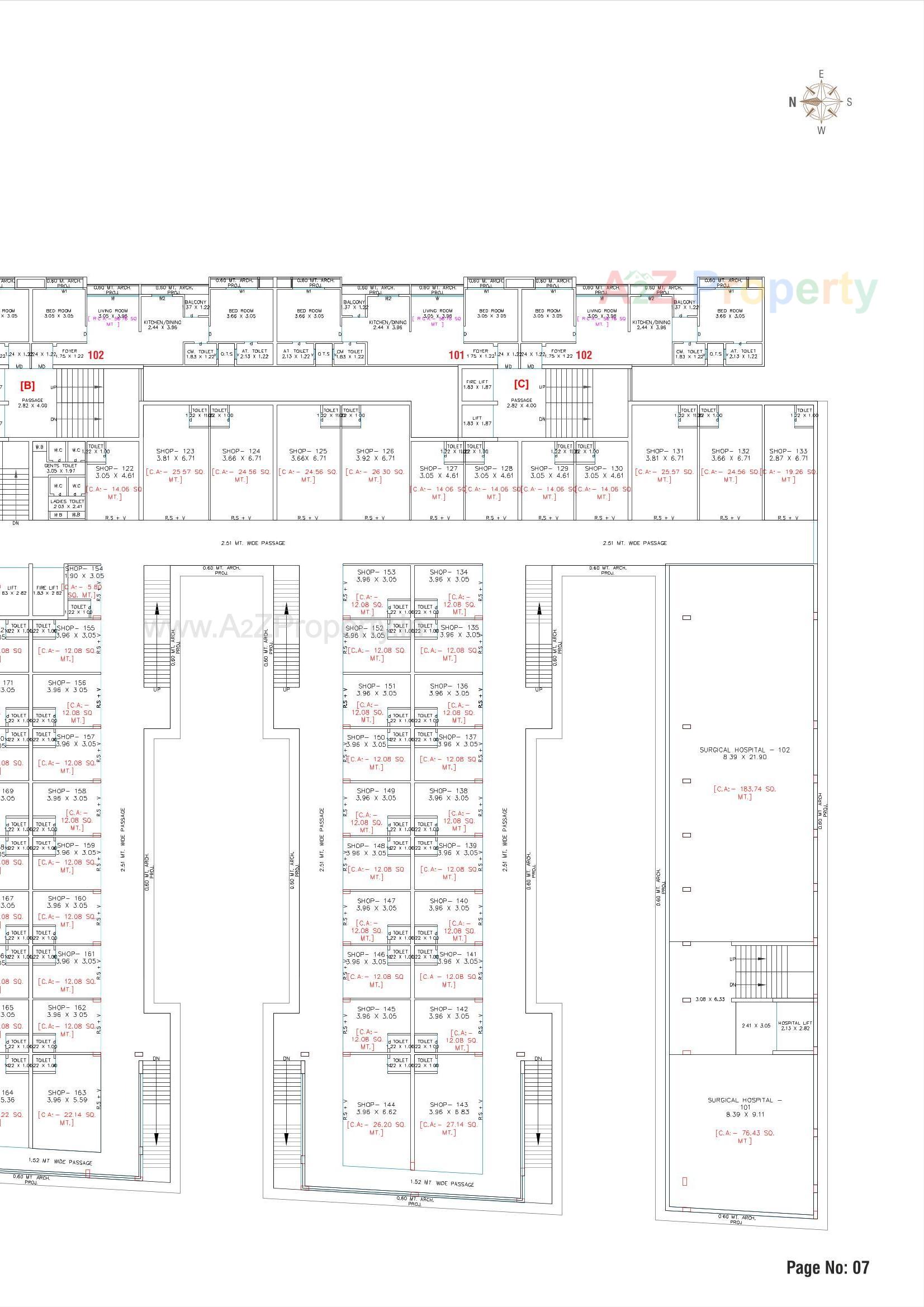 Layout of real estate project Rang Empire located at Chavaj, Bharuch, Gujarat