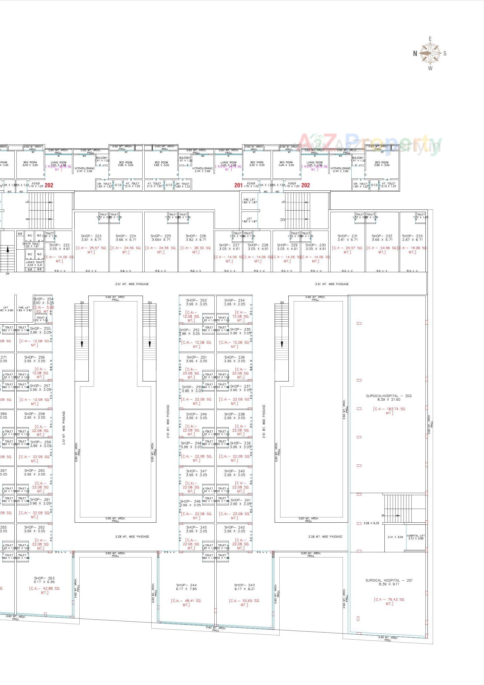 Layout of real estate project Rang Empire located at Chavaj, Bharuch, Gujarat