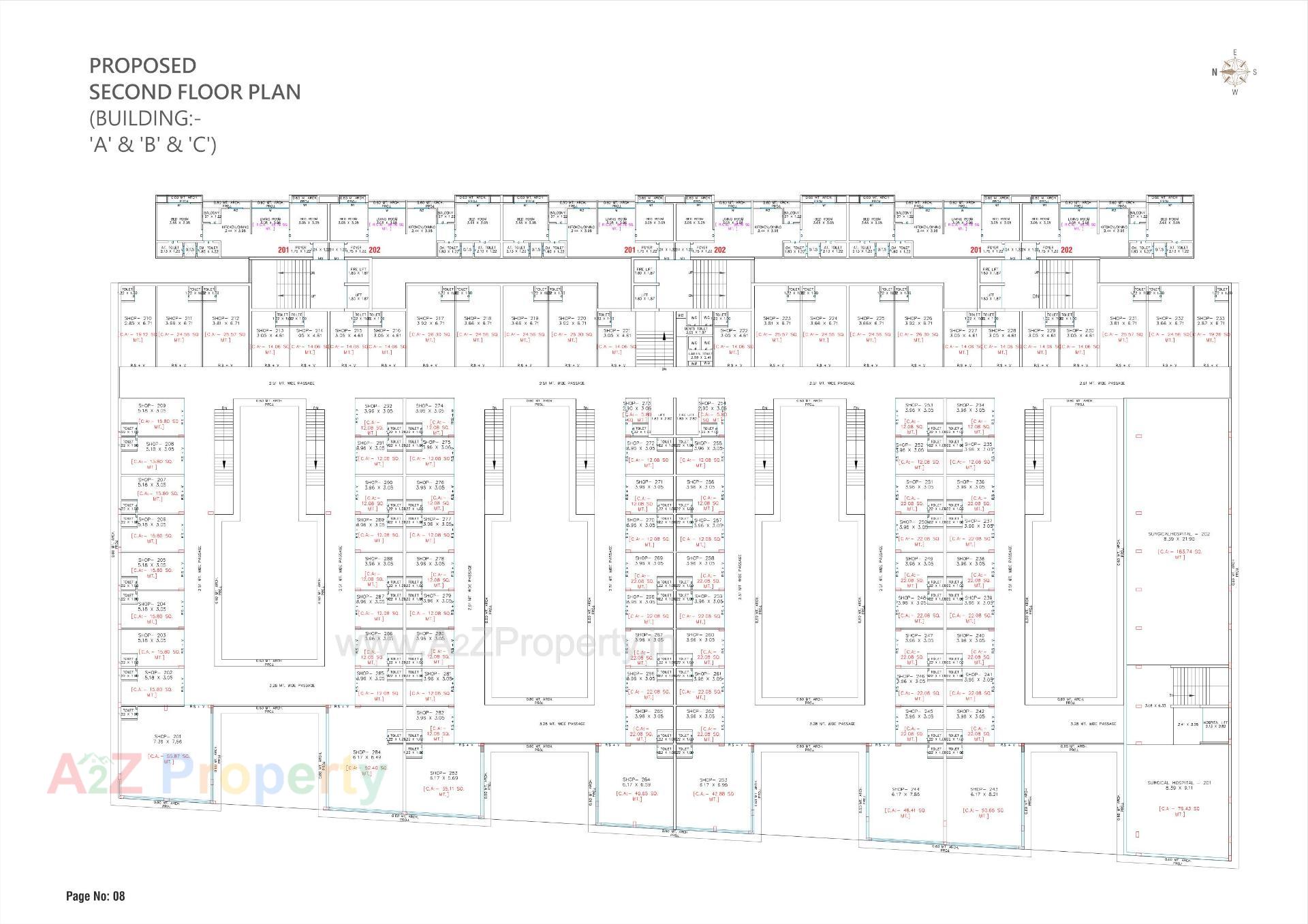 Layout of real estate project Rang Empire located at Chavaj, Bharuch, Gujarat