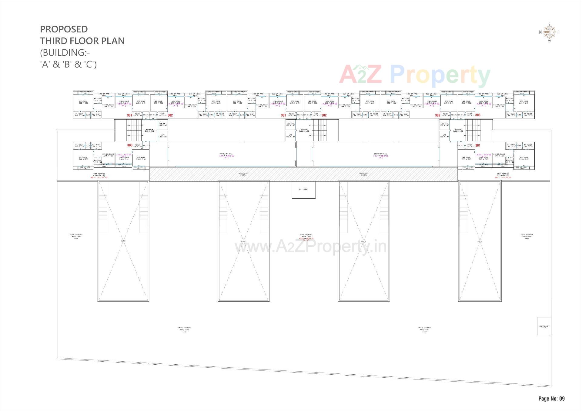 Layout of real estate project Rang Empire located at Chavaj, Bharuch, Gujarat