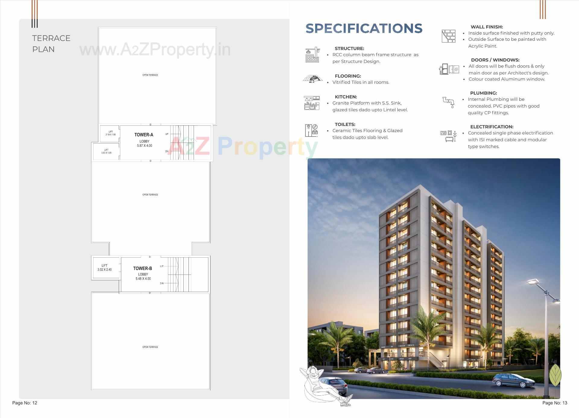  of real estate project Rang Essence located at Tavra, Bharuch, Gujarat