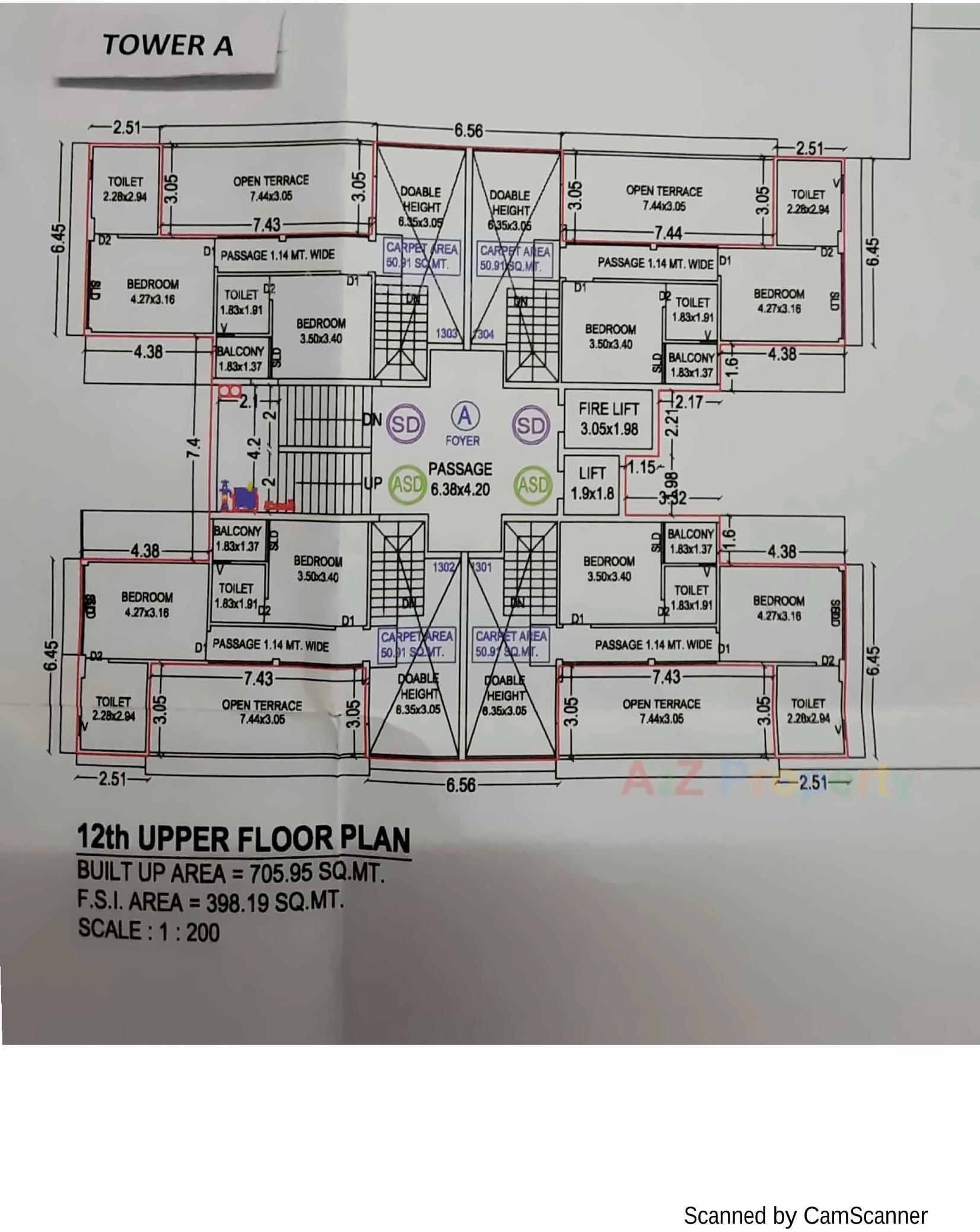 Layout of real estate project Rk Tulsidham located at Bharuch, Bharuch, Gujarat