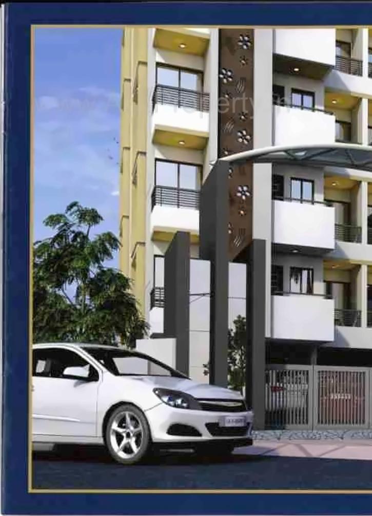 3D Elevation of real estate project Rudraksh Residency located at Vadadala, Bharuch, Gujarat