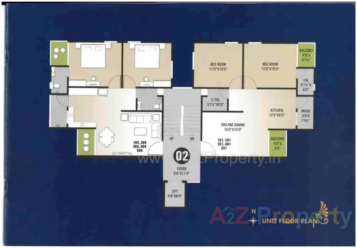Layout of real estate project Rudraksh Residency located at Vadadala, Bharuch, Gujarat
