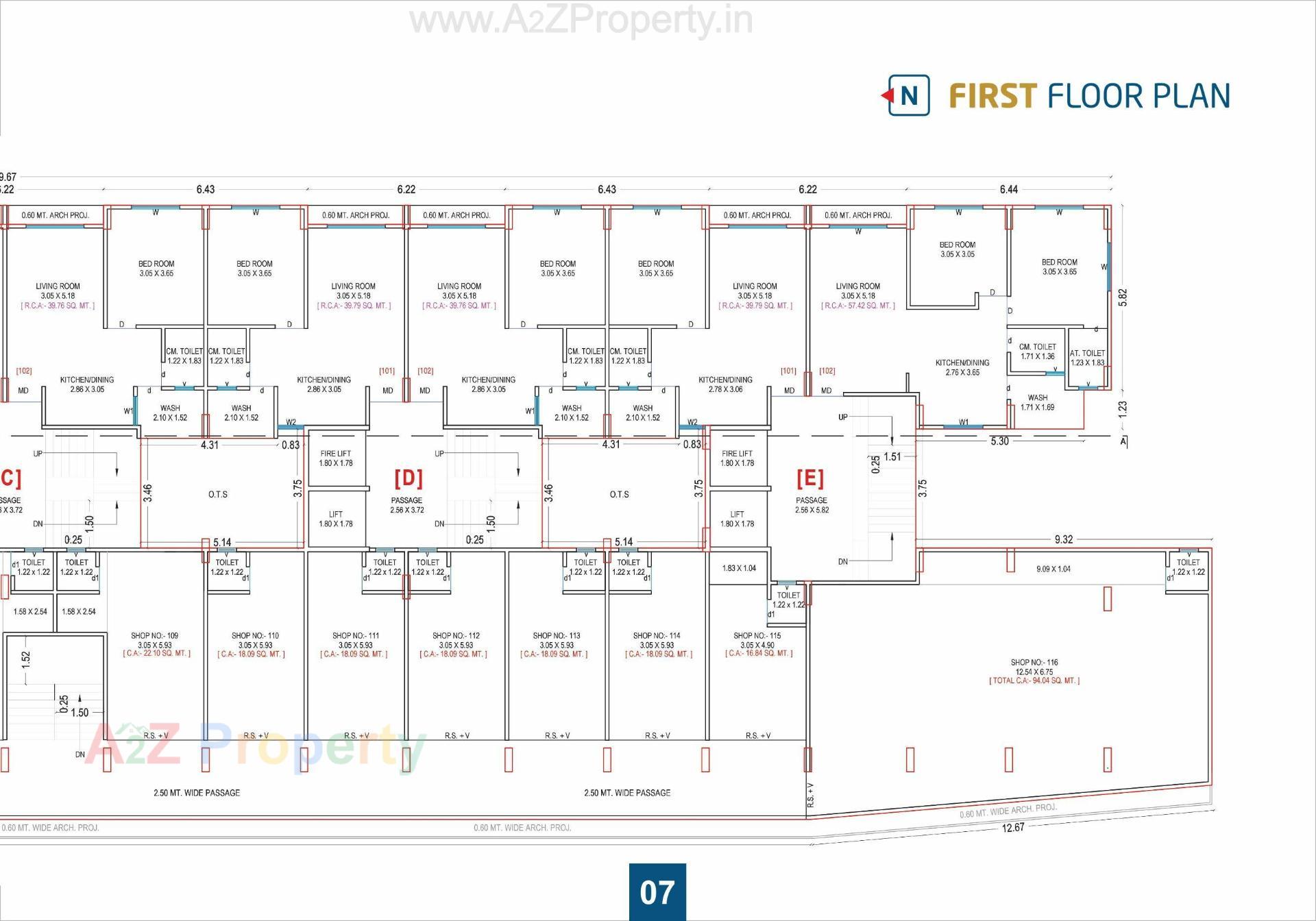 Layout of real estate project Sagar Residency located at Chavaj, Bharuch, Gujarat