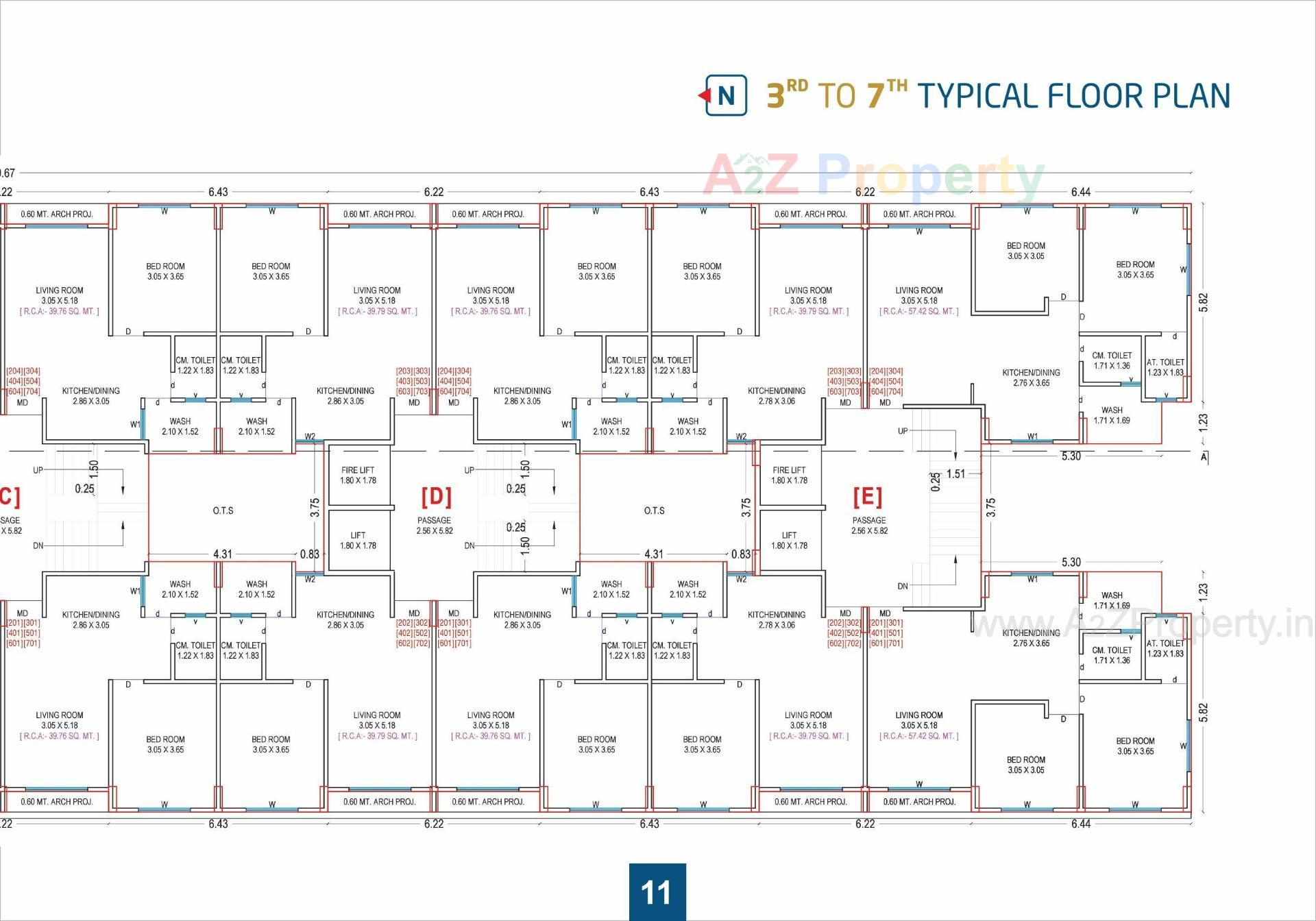 Layout of real estate project Sagar Residency located at Chavaj, Bharuch, Gujarat
