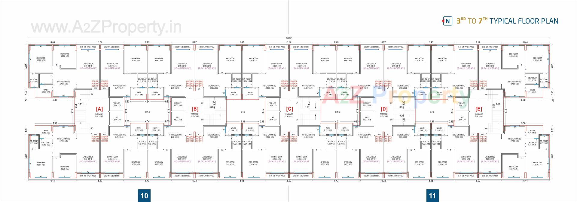 Layout of real estate project Sagar Residency located at Chavaj, Bharuch, Gujarat