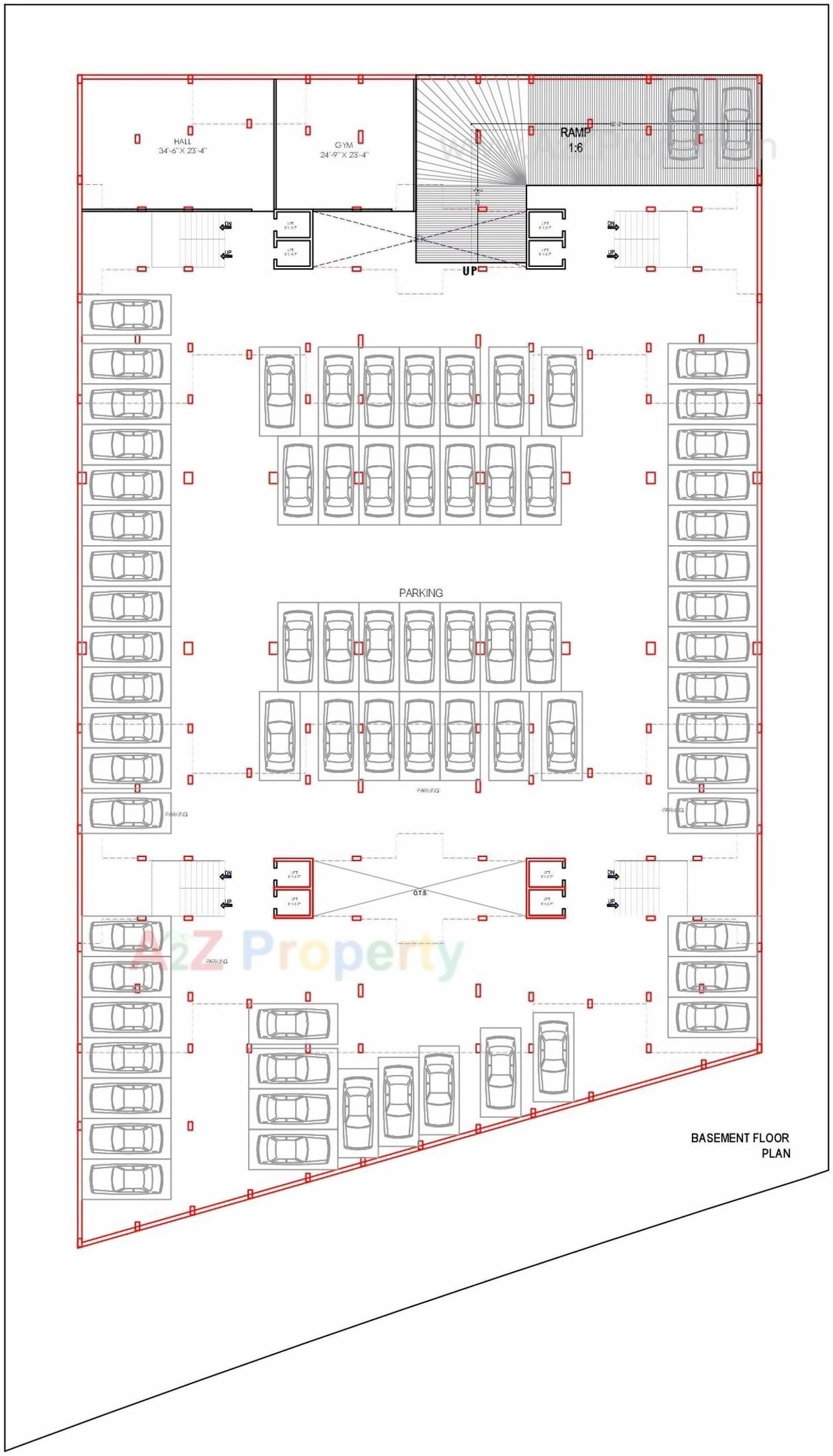Layout of real estate project Sahajanand Avenue located at Zadeshwar, Bharuch, Gujarat