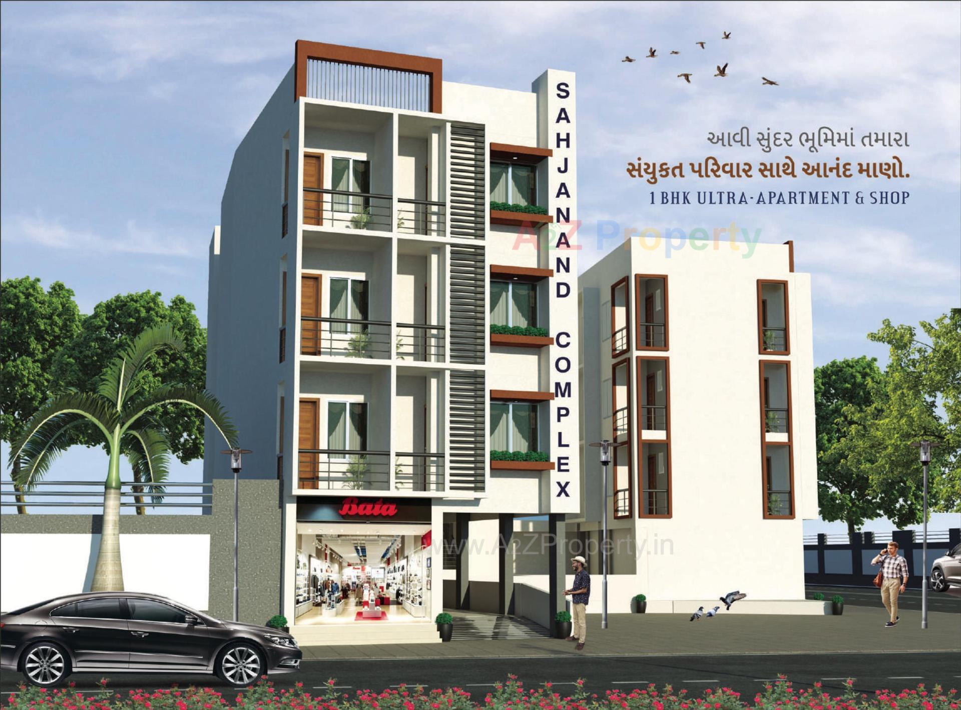 3D Elevation of real estate project Sahajanand Complex located at Bharuch, Bharuch, Gujarat