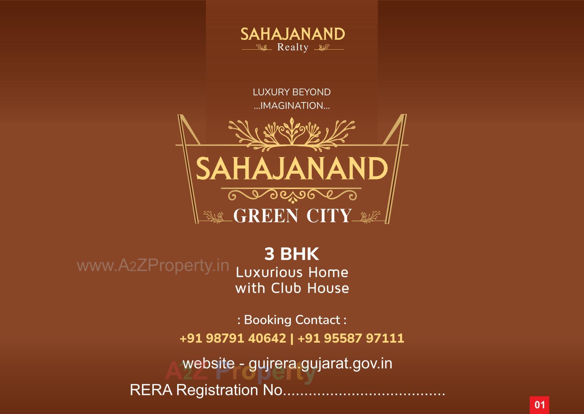  of real estate project Sahajanand Green City located at Chavaj, Bharuch, Gujarat