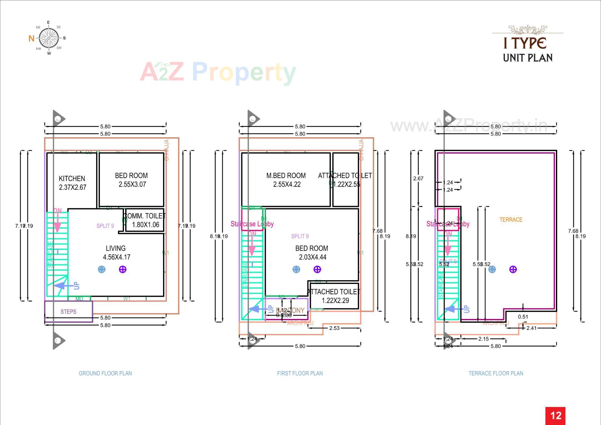 Layout of real estate project Sahajanand Green City located at Chavaj, Bharuch, Gujarat