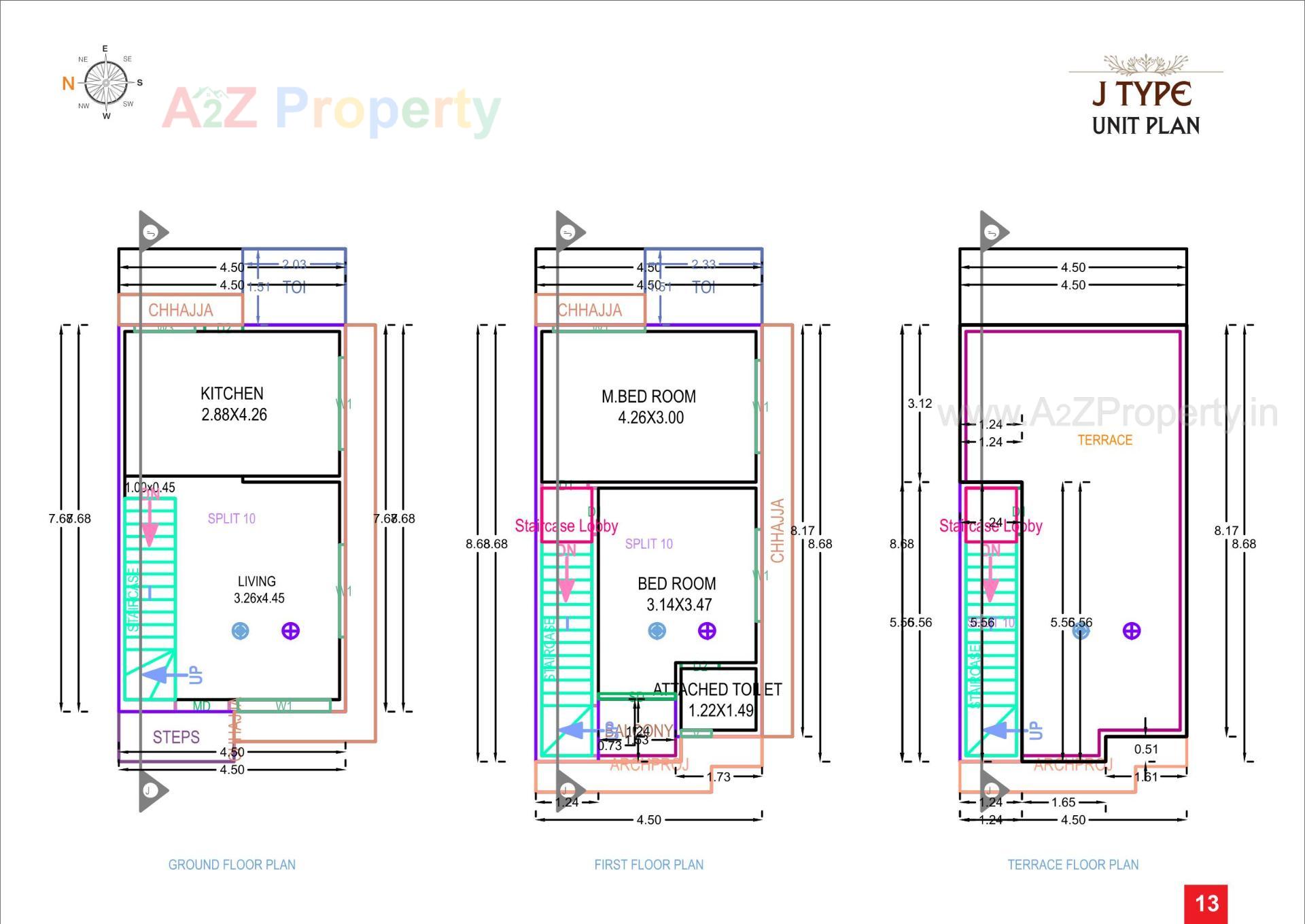 Layout of real estate project Sahajanand Green City located at Chavaj, Bharuch, Gujarat
