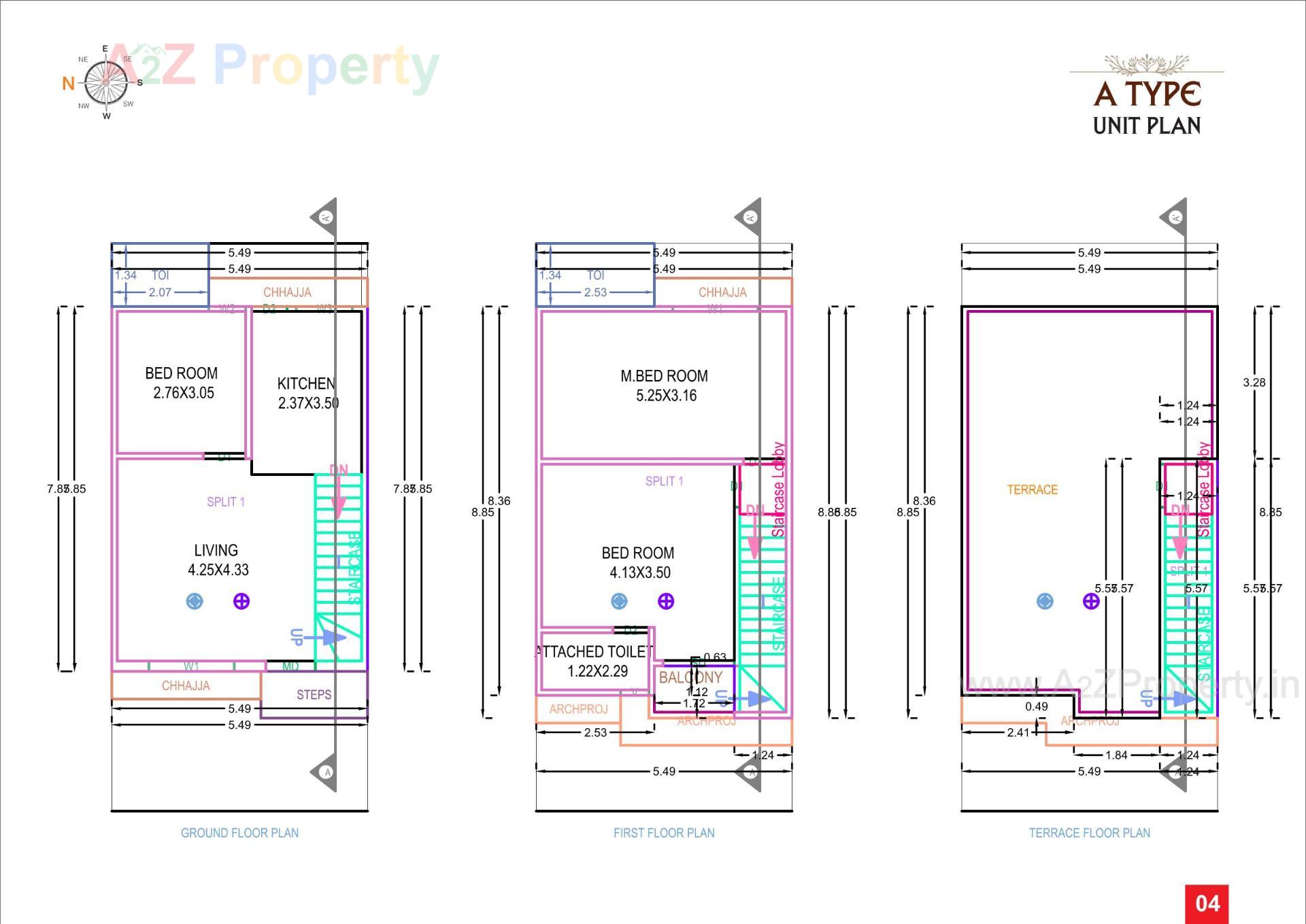 Layout of real estate project Sahajanand Green City located at Chavaj, Bharuch, Gujarat
