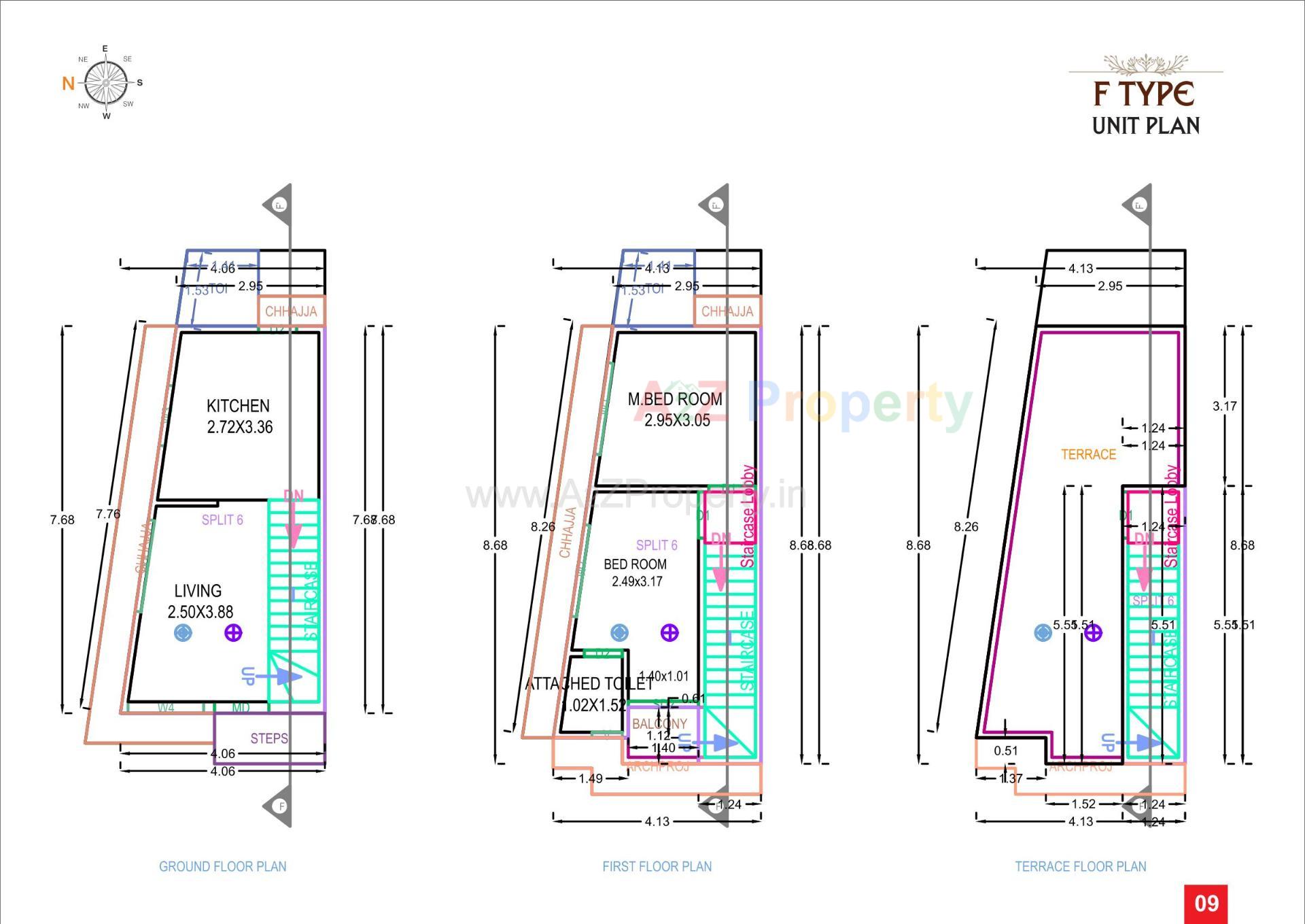 Layout of real estate project Sahajanand Green City located at Chavaj, Bharuch, Gujarat