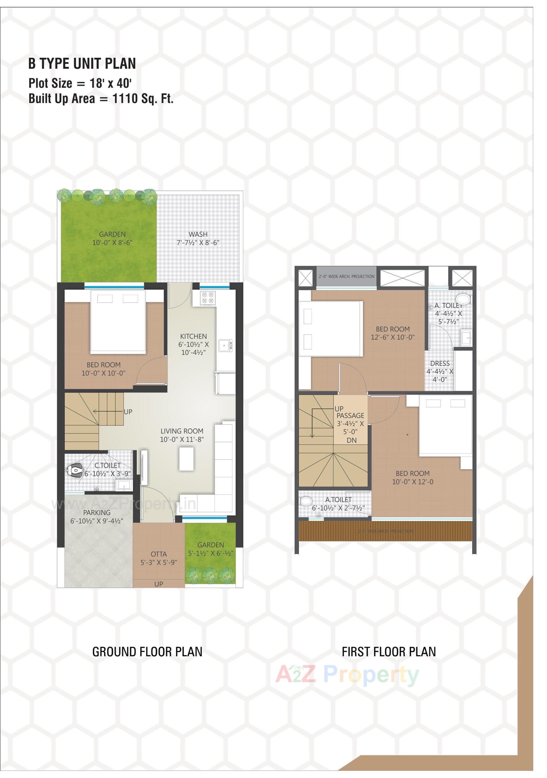 Layout of real estate project Sahajanand Homes located at Chavaj, Bharuch, Gujarat
