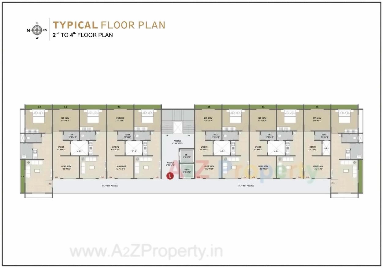 Layout of real estate project Sahjanand Luxuria located at Umraj, Bharuch, Gujarat