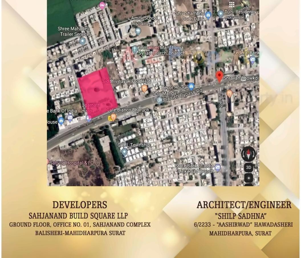  of real estate project Sahjanand Luxuria located at Umraj, Bharuch, Gujarat