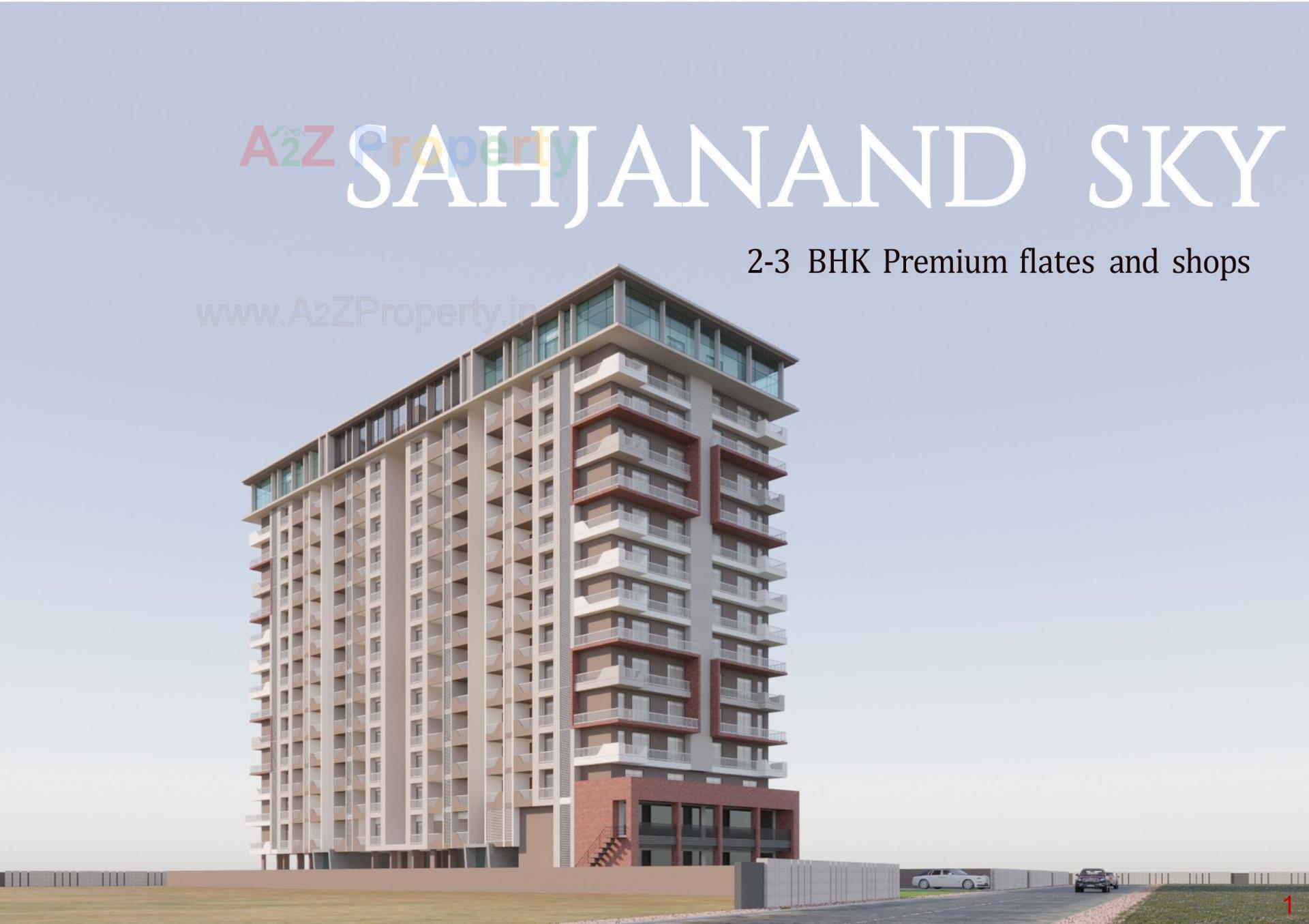 3D Elevation of real estate project Sahjanand Sky located at Umraj, Bharuch, Gujarat