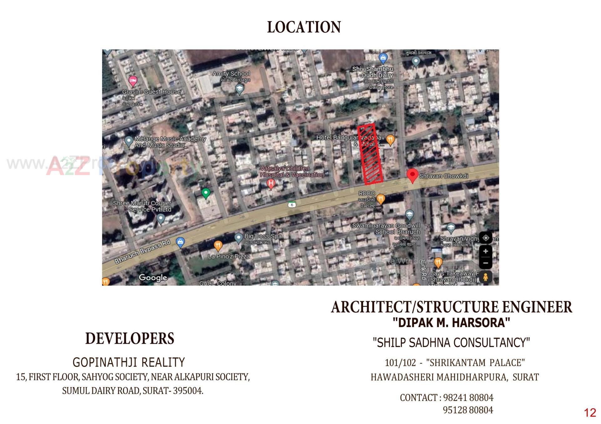  of real estate project Sahjanand Sky located at Umraj, Bharuch, Gujarat