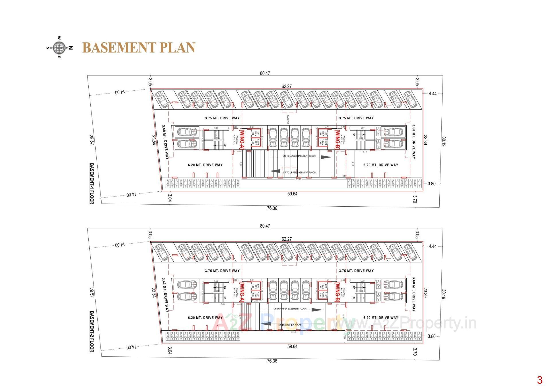 Layout of real estate project Sahjanand Sky located at Umraj, Bharuch, Gujarat