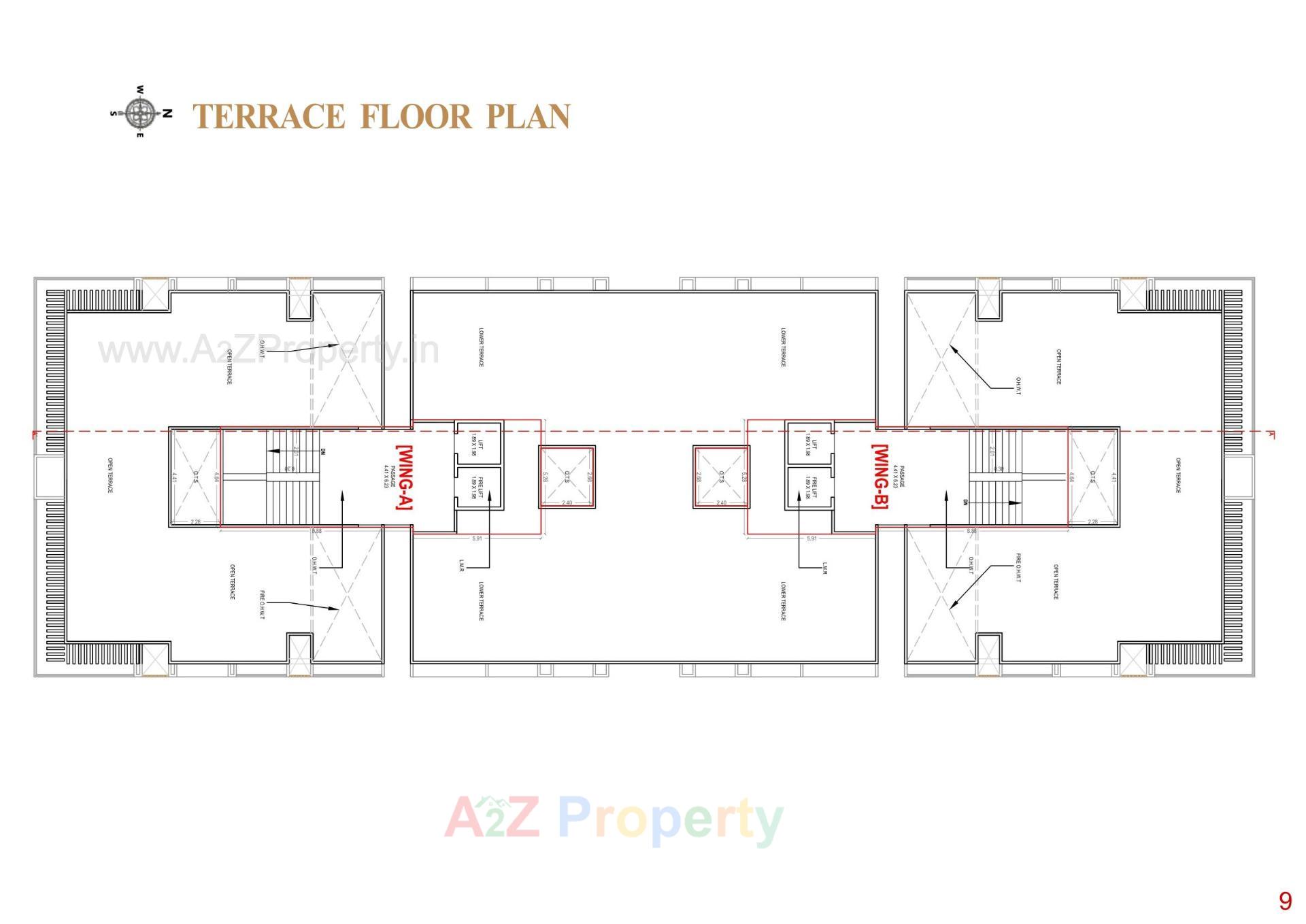 Layout of real estate project Sahjanand Sky located at Umraj, Bharuch, Gujarat