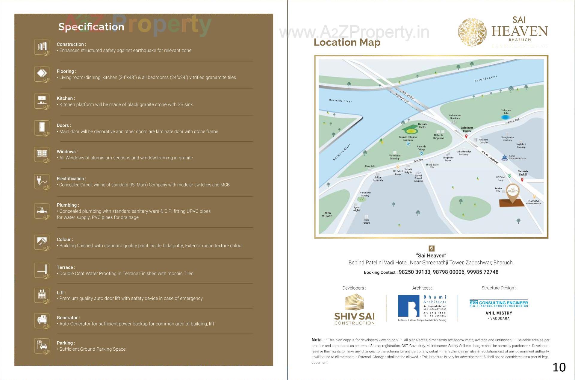  of real estate project Sai Heaven located at Zadeshwar, Bharuch, Gujarat