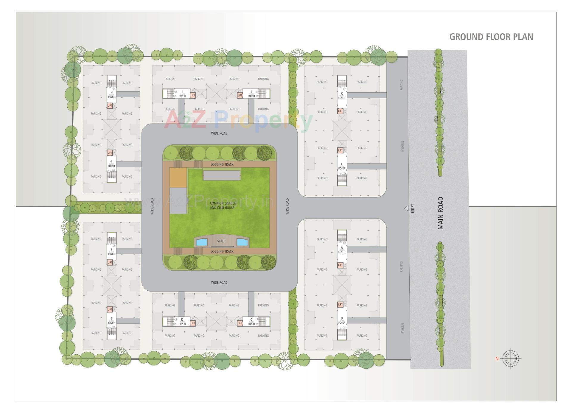 Layout of real estate project Samruddhi Residency located at Bholav, Bharuch, Gujarat