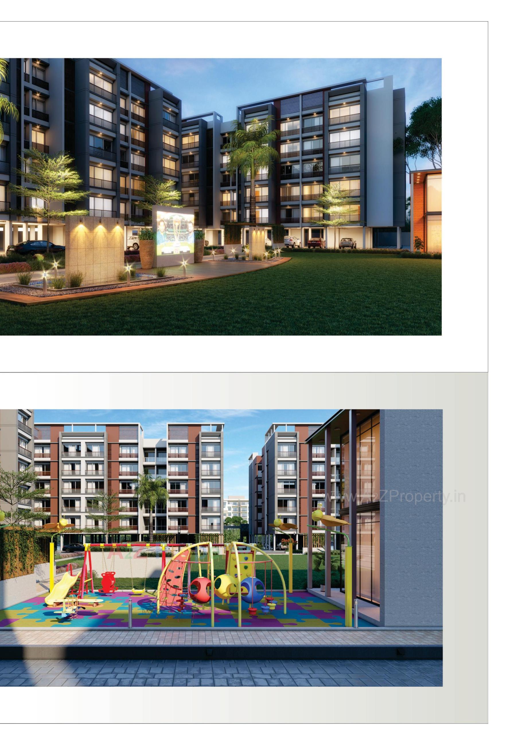 3D Elevation of real estate project Samruddhi Residency located at Bholav, Bharuch, Gujarat