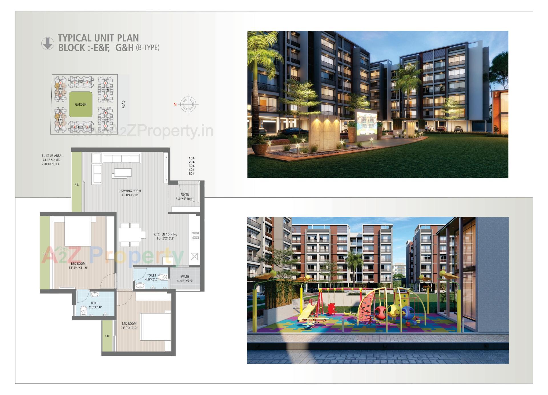 Layout of real estate project Samruddhi Residency located at Bholav, Bharuch, Gujarat