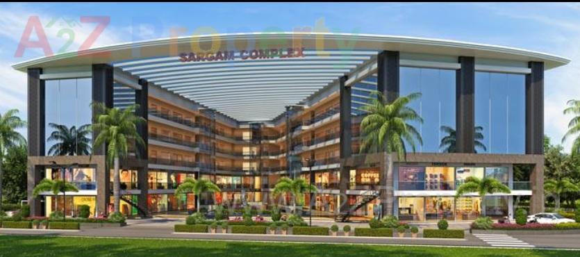 3D Elevation of real estate project Sargam Complex located at Ankleshwar, Bharuch, Gujarat