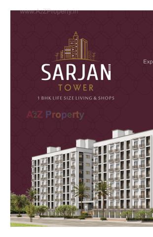Elevation of real estate project Sarjan Tower located at Bhadkodra, Bharuch, Gujarat