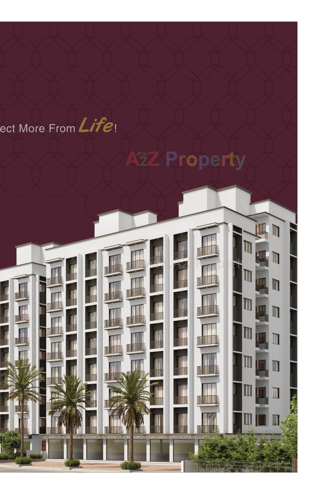 3D Elevation of real estate project Sarjan Tower located at Bhadkodra, Bharuch, Gujarat