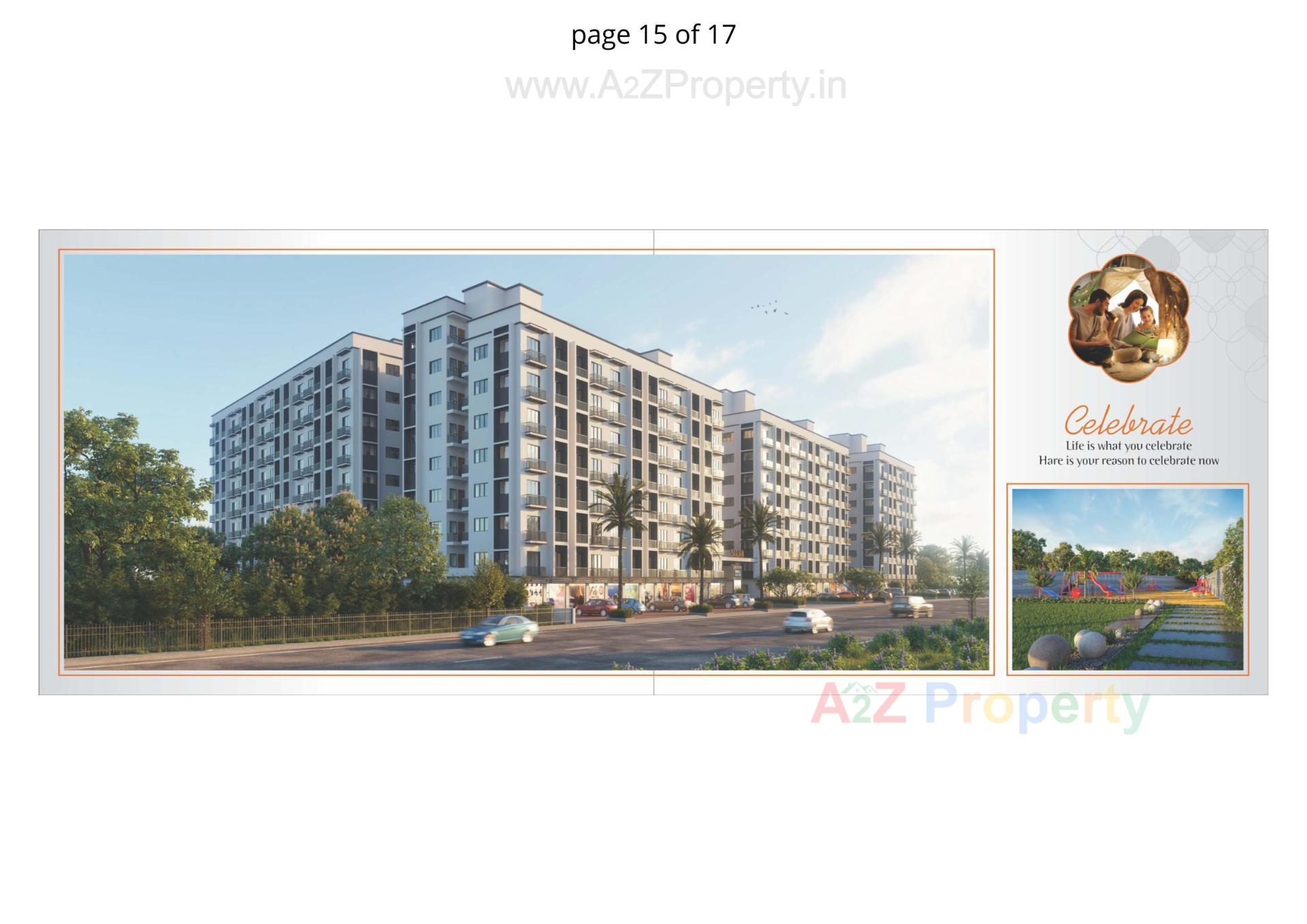 3D Elevation of real estate project Sarjan Tower located at Bhadkodra, Bharuch, Gujarat