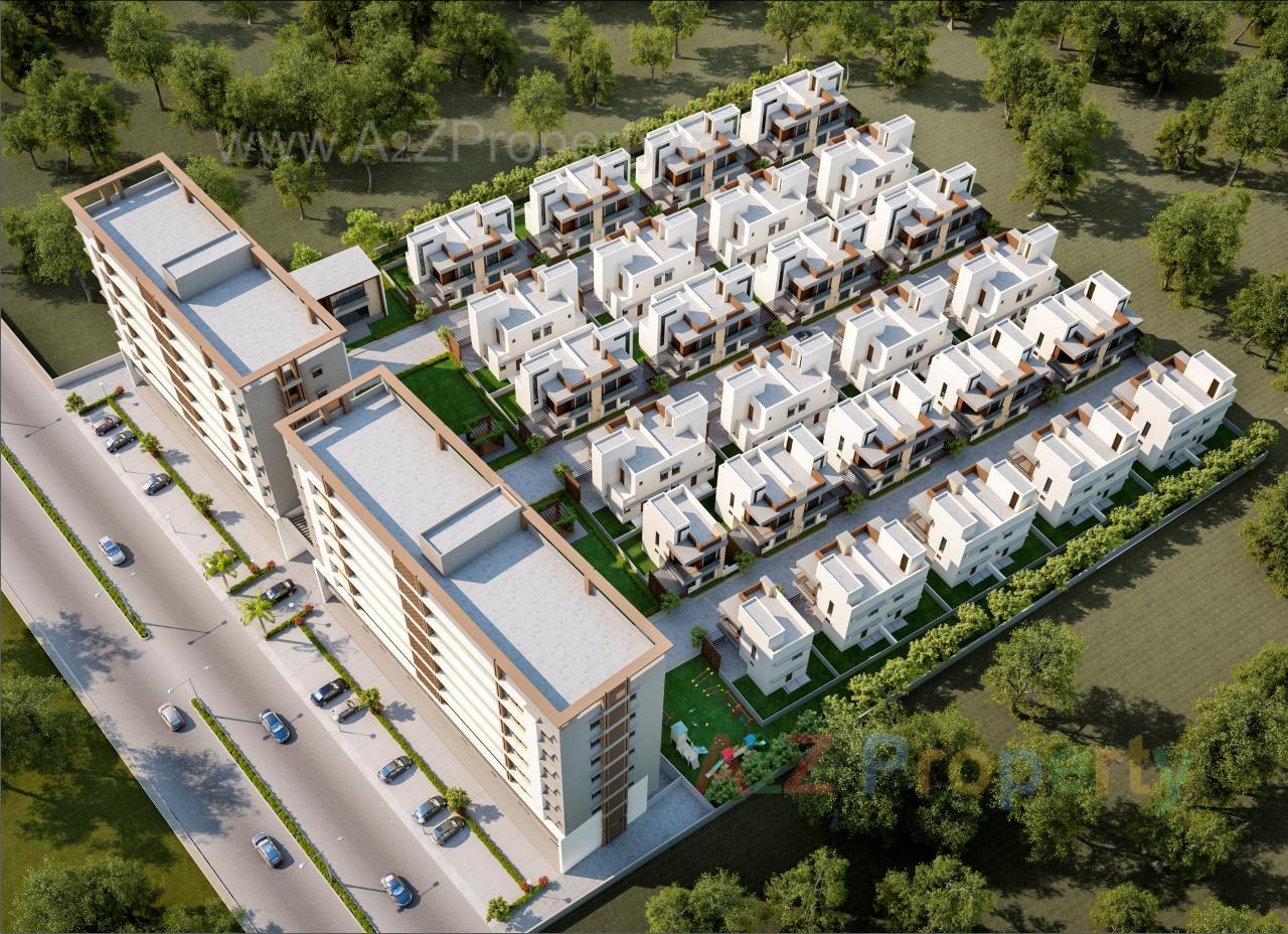 3D Elevation of real estate project Shamiyana Park located at Umraj, Bharuch, Gujarat