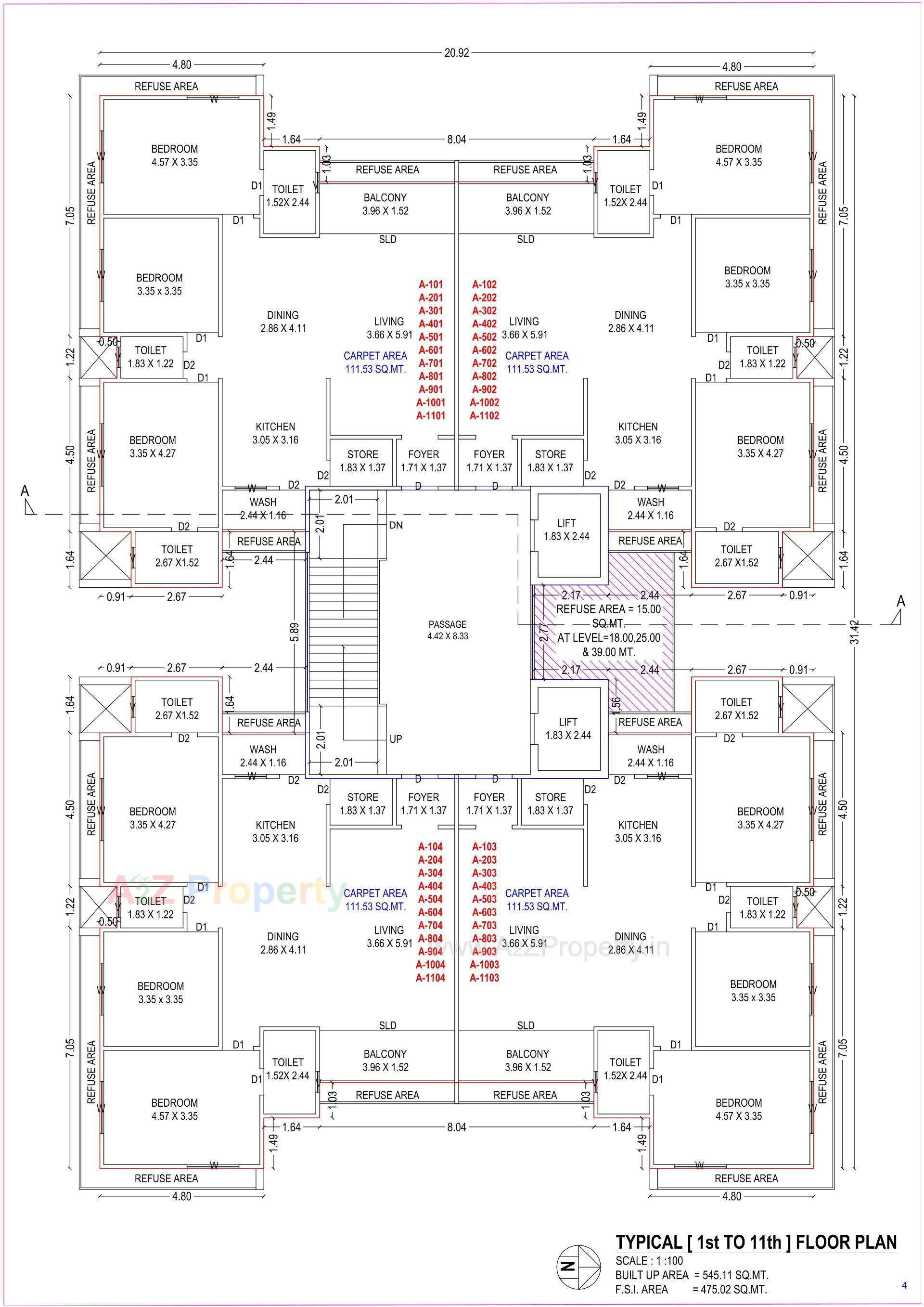 Layout of real estate project Sharnam Luxuria located at Jhadeshwar, Bharuch, Gujarat