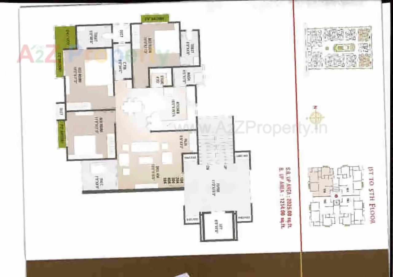 Layout of real estate project Sharnam Residency located at Zadeshwar, Bharuch, Gujarat