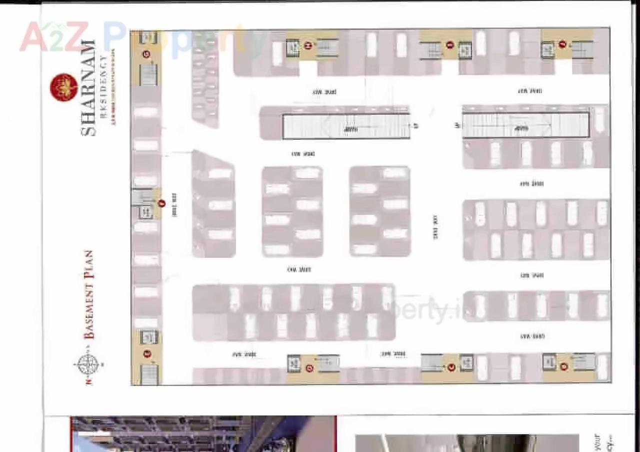 Layout of real estate project Sharnam Residency located at Zadeshwar, Bharuch, Gujarat