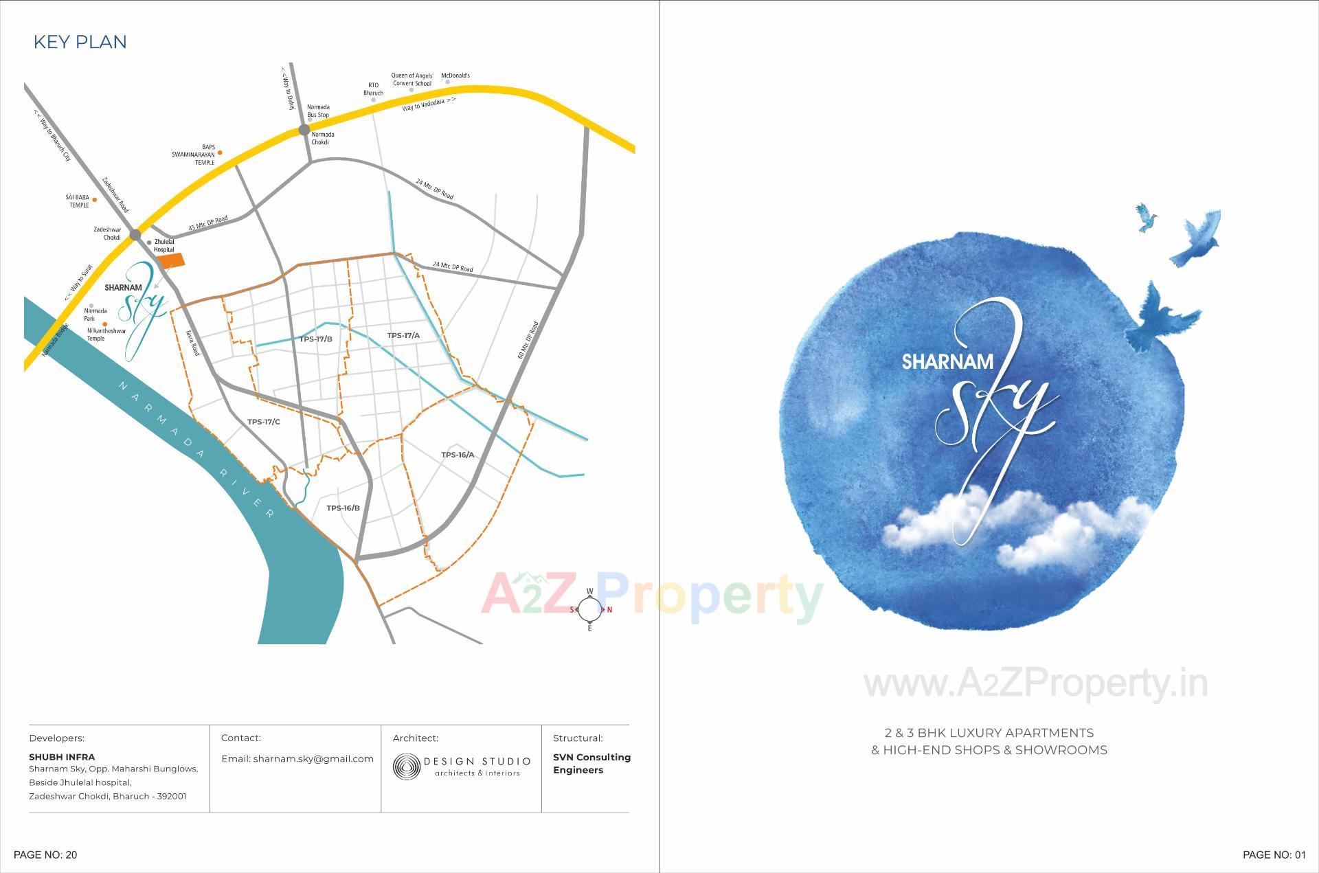  of real estate project Sharnam Sky located at Zadeshwar, Bharuch, Gujarat