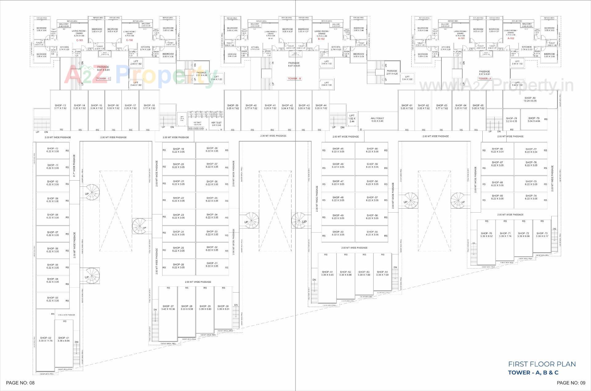 Layout of real estate project Sharnam Sky located at Zadeshwar, Bharuch, Gujarat