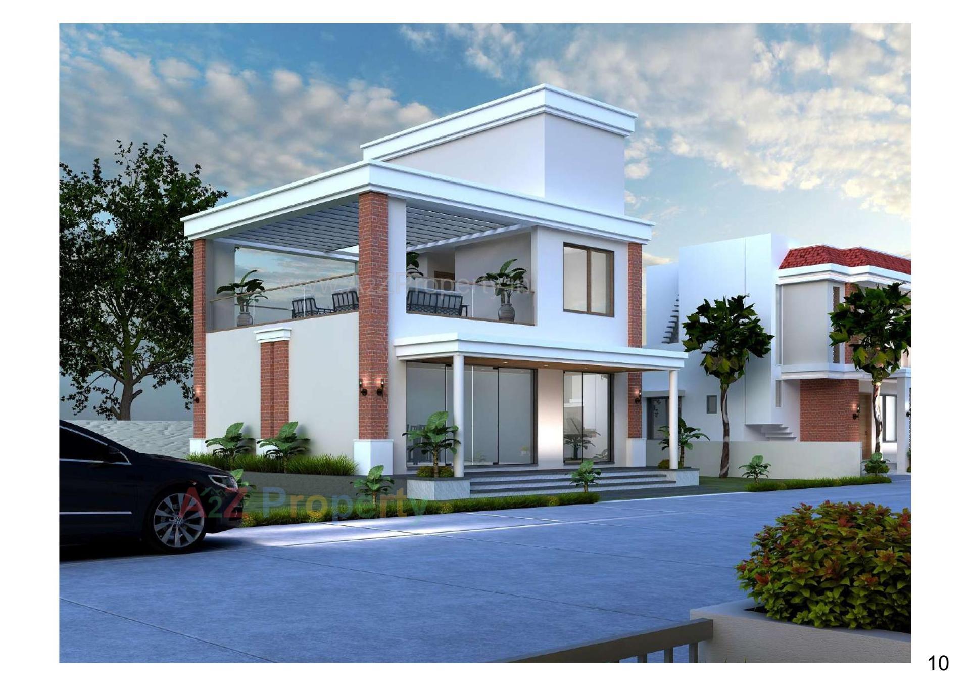 3D Elevation of real estate project Sharnam Sparsh located at Haldarva, Bharuch, Gujarat