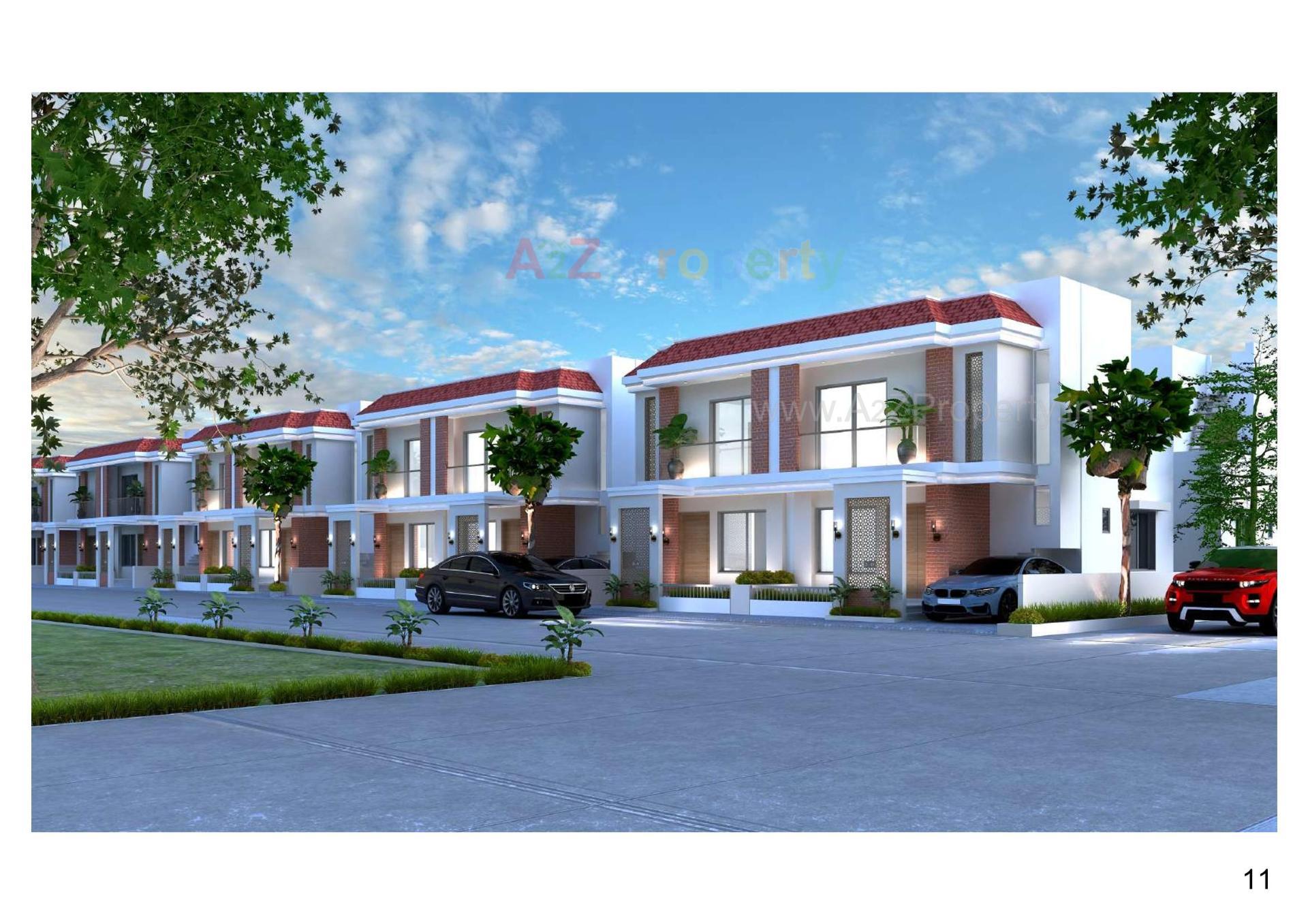 3D Elevation of real estate project Sharnam Sparsh located at Haldarva, Bharuch, Gujarat