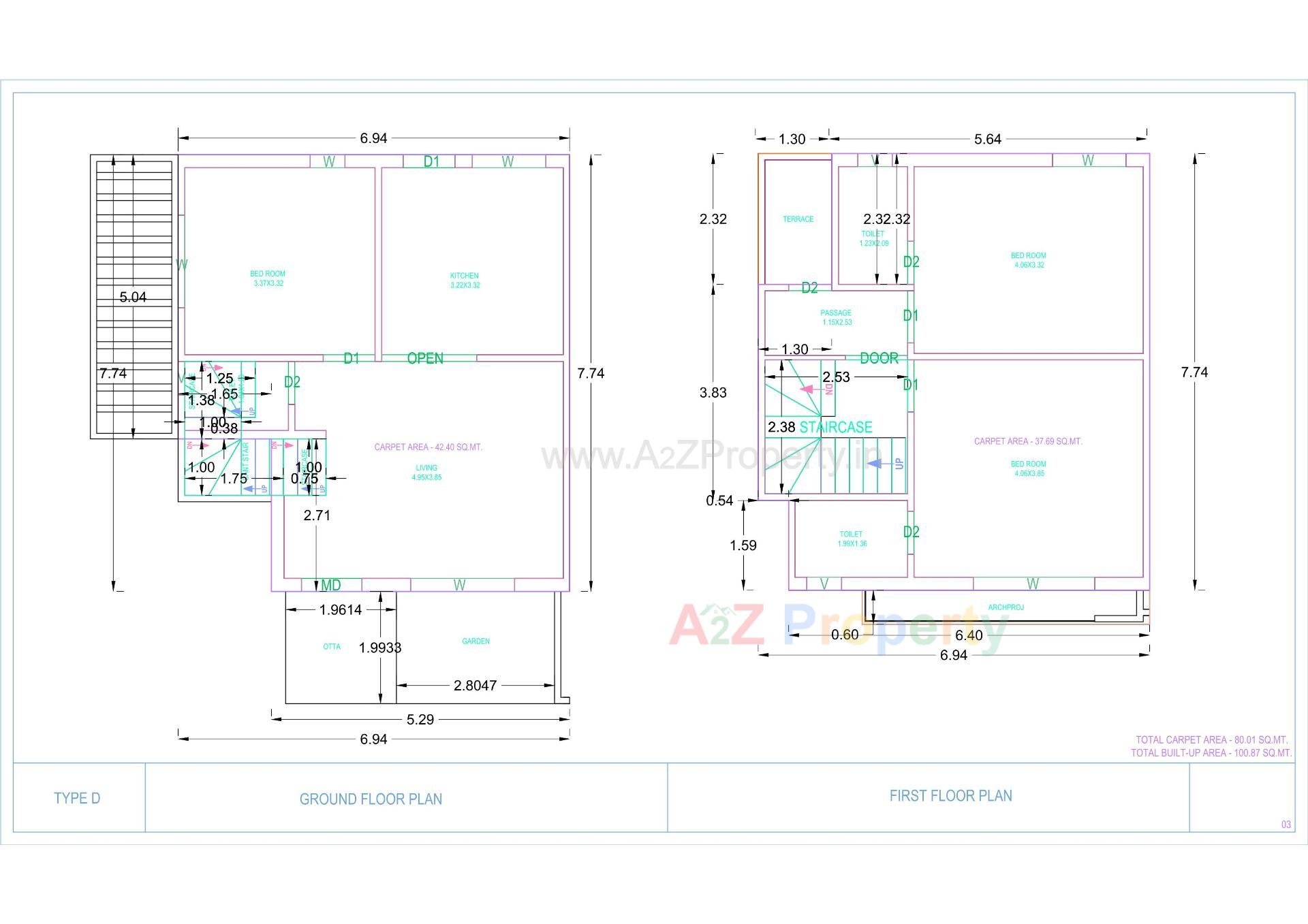 Layout of real estate project Sharnam Sparsh located at Haldarva, Bharuch, Gujarat