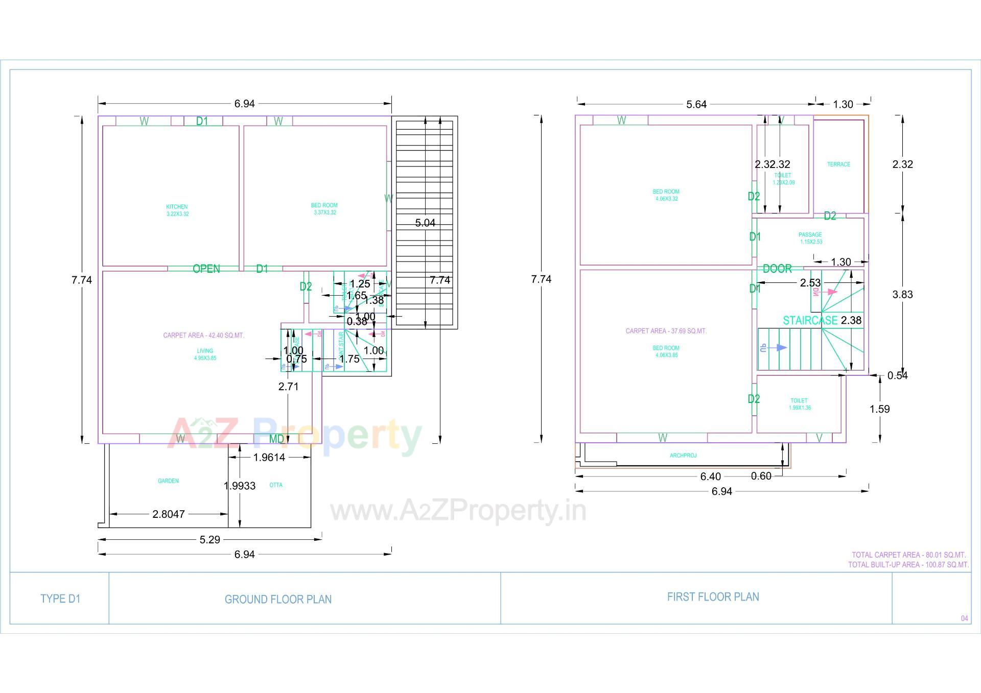 Layout of real estate project Sharnam Sparsh located at Haldarva, Bharuch, Gujarat