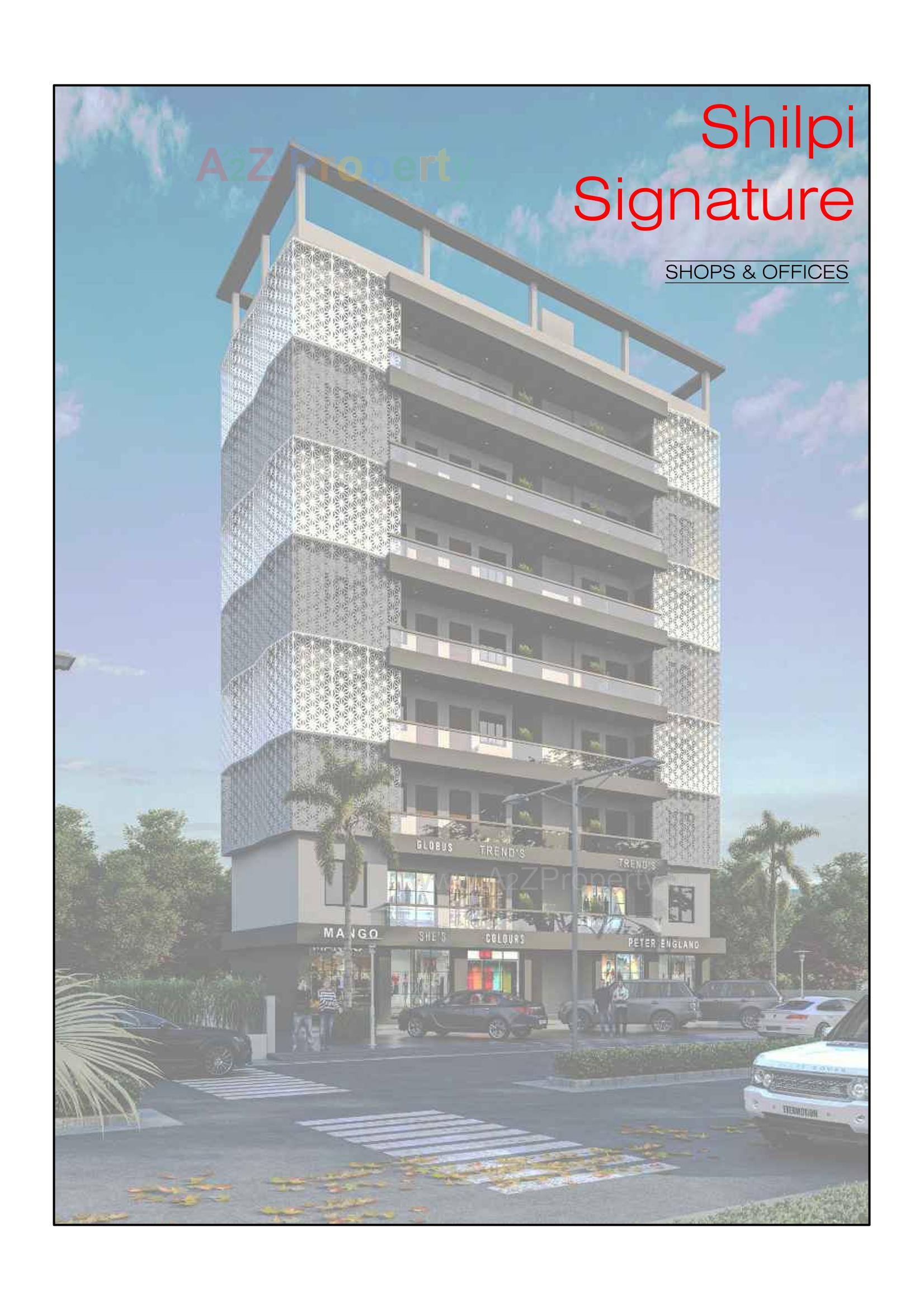 3D Elevation of real estate project Shilpi Signature located at Kanbiwaga, Bharuch, Gujarat