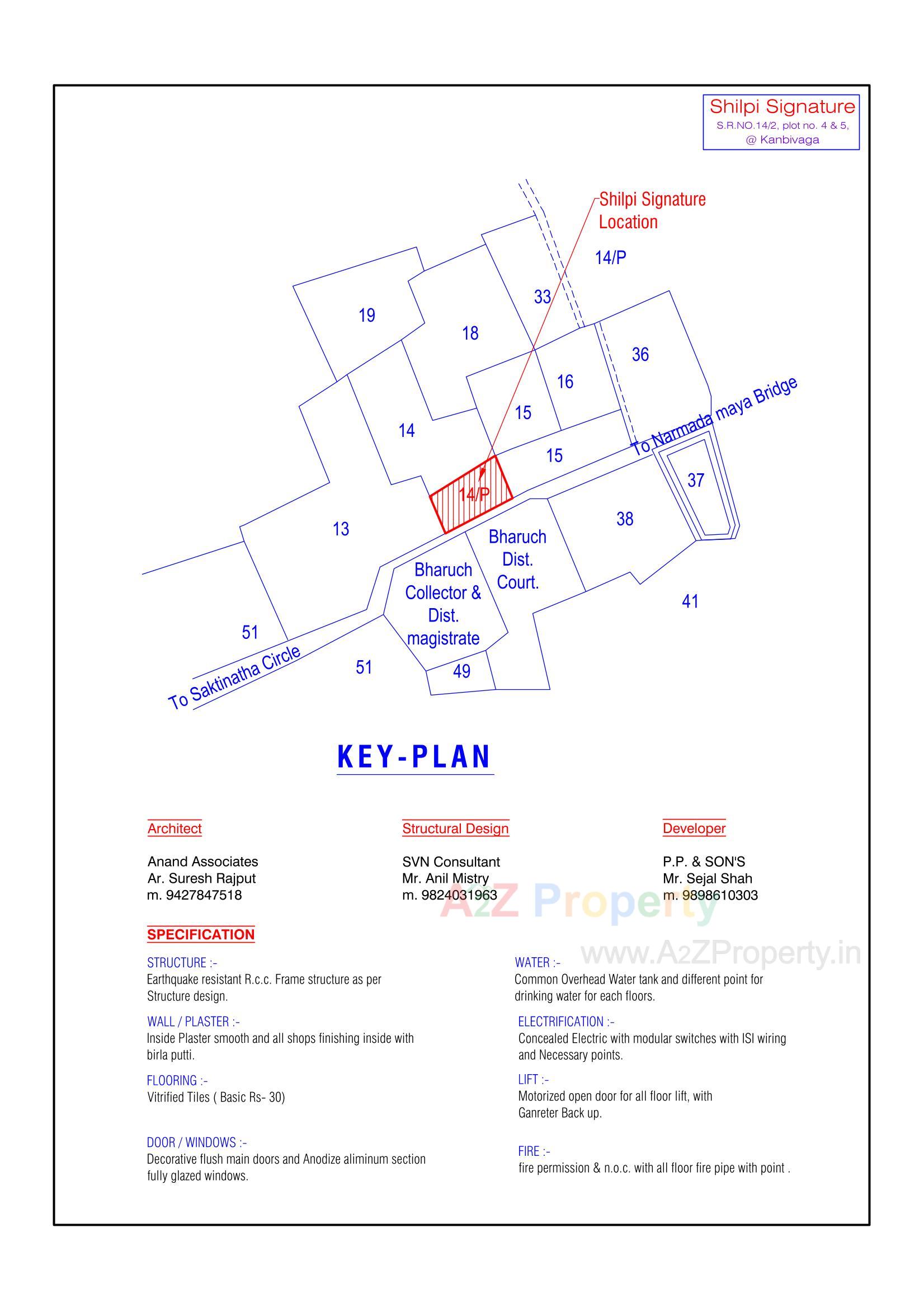  of real estate project Shilpi Signature located at Kanbiwaga, Bharuch, Gujarat