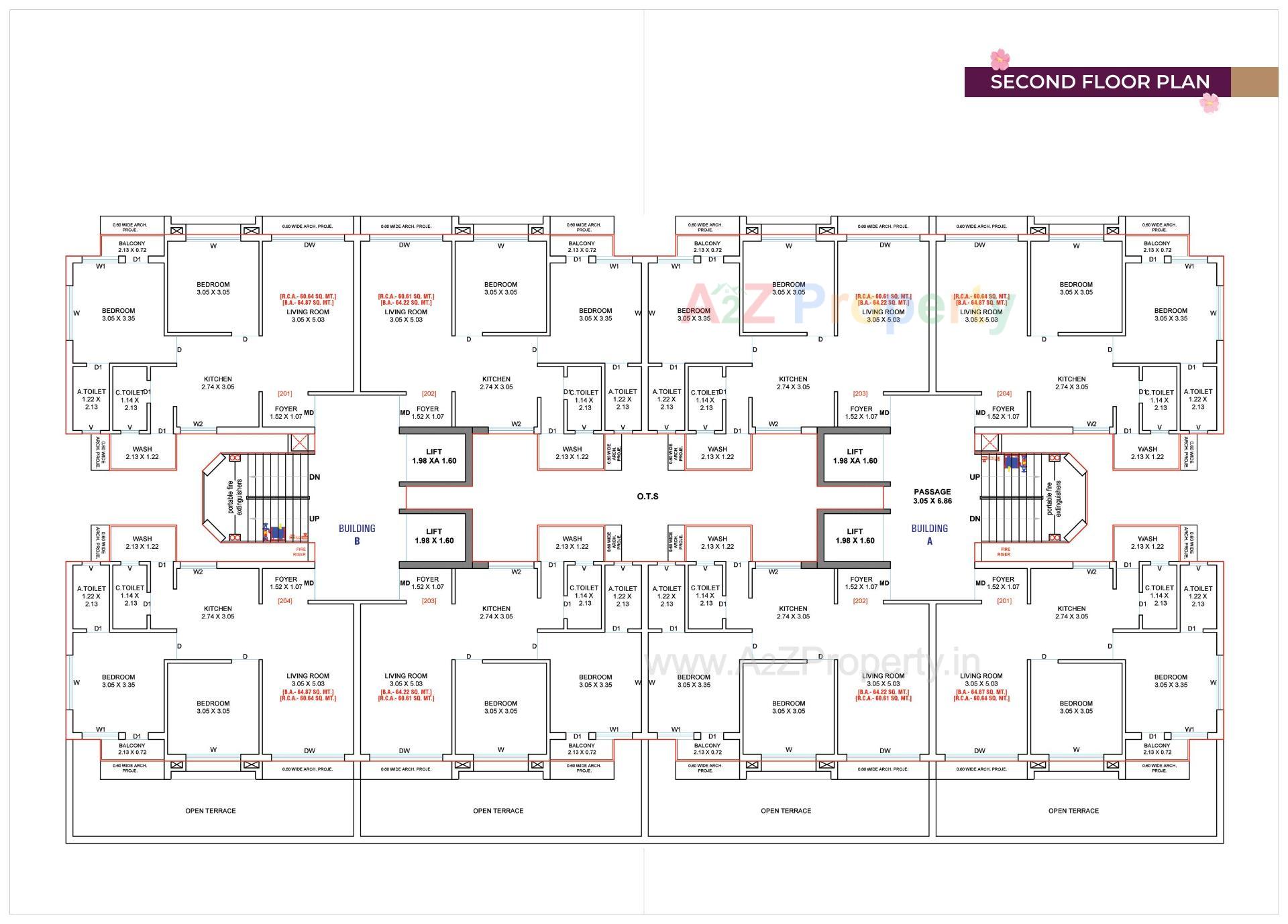 Layout of real estate project Shivalik Avenue located at Vadadla, Bharuch, Gujarat