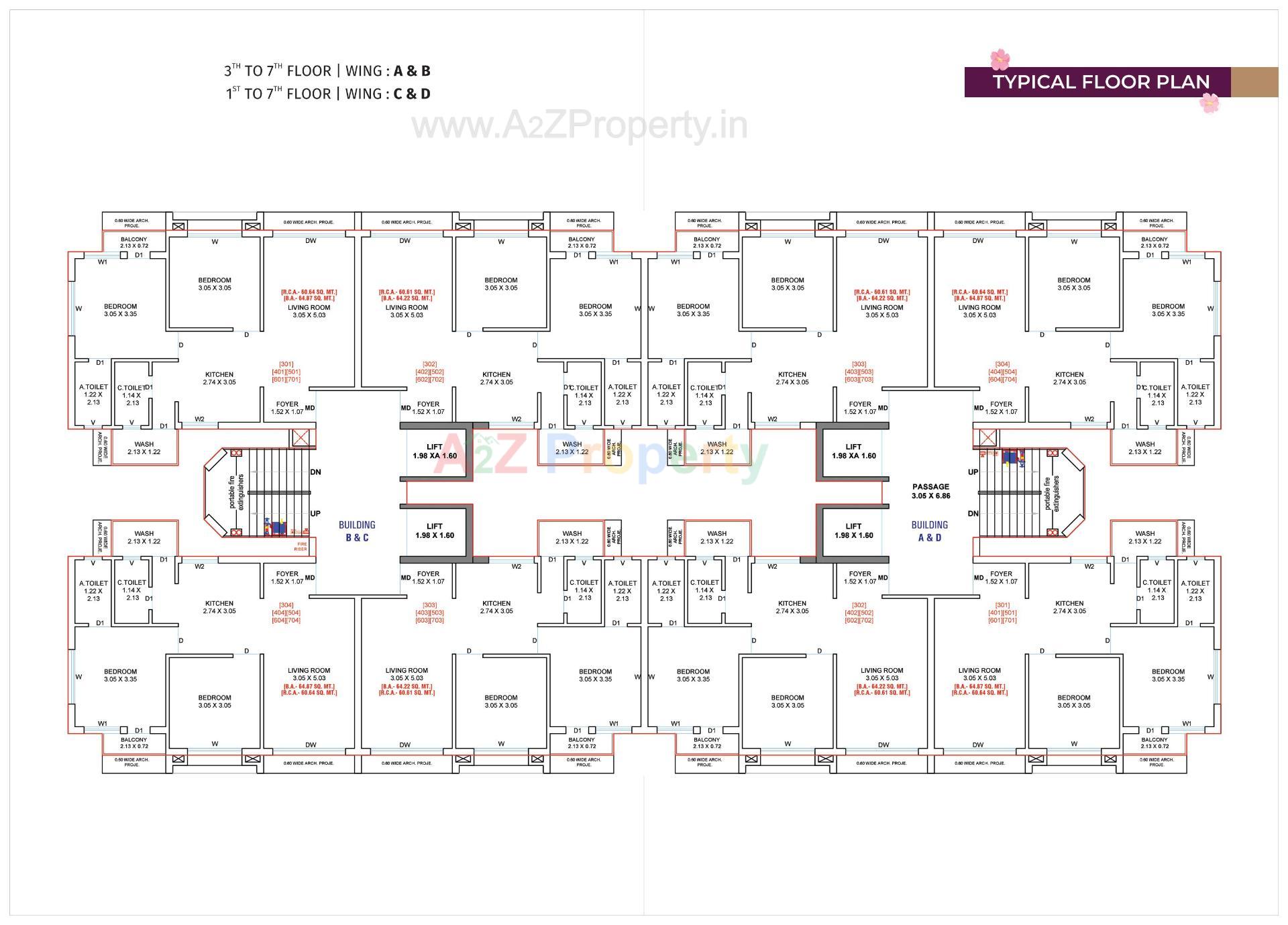 Layout of real estate project Shivalik Avenue located at Vadadla, Bharuch, Gujarat
