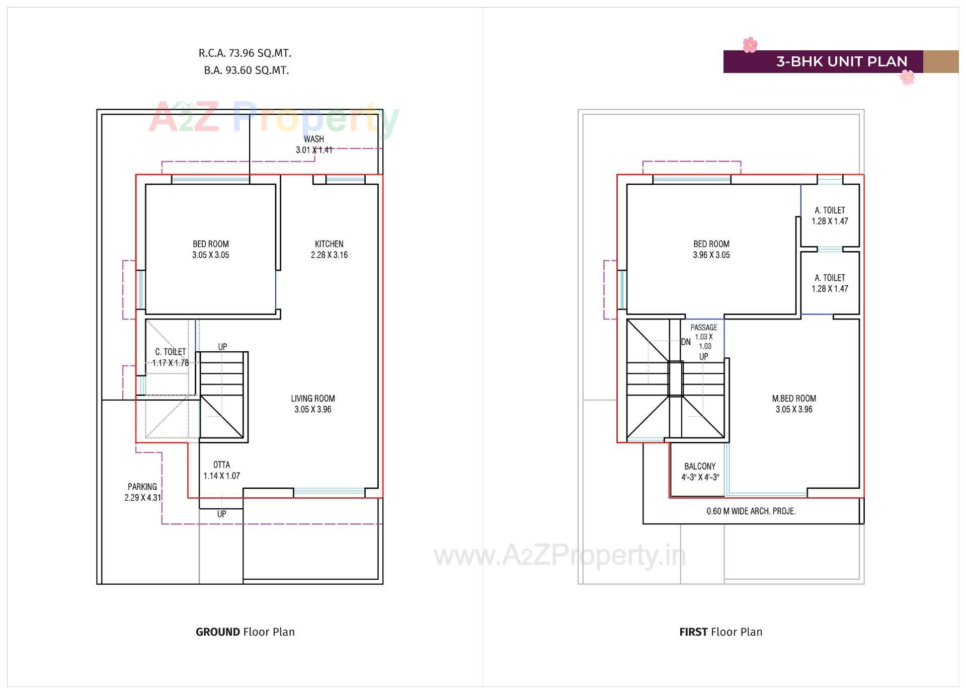 Layout of real estate project Shivalik Avenue located at Vadadla, Bharuch, Gujarat