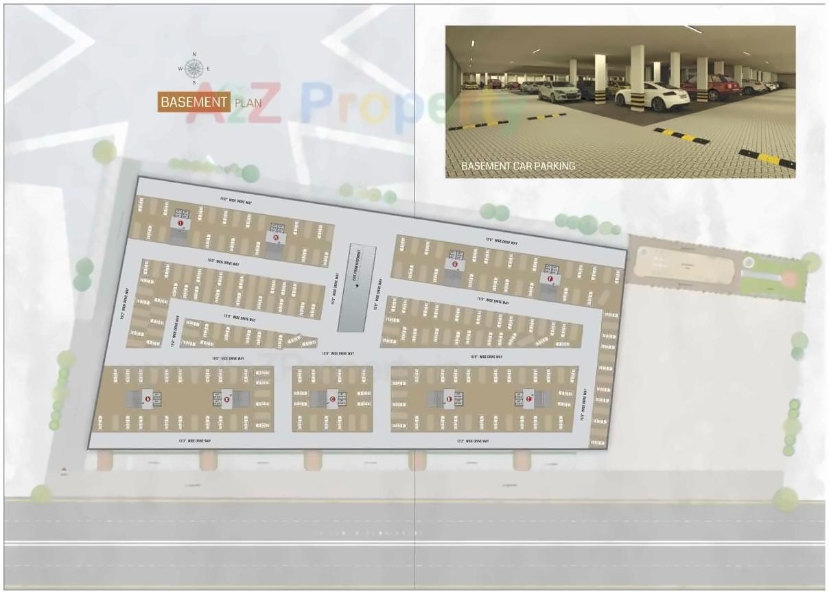 Layout of real estate project Shivalik Heights located at Tavra, Bharuch, Gujarat